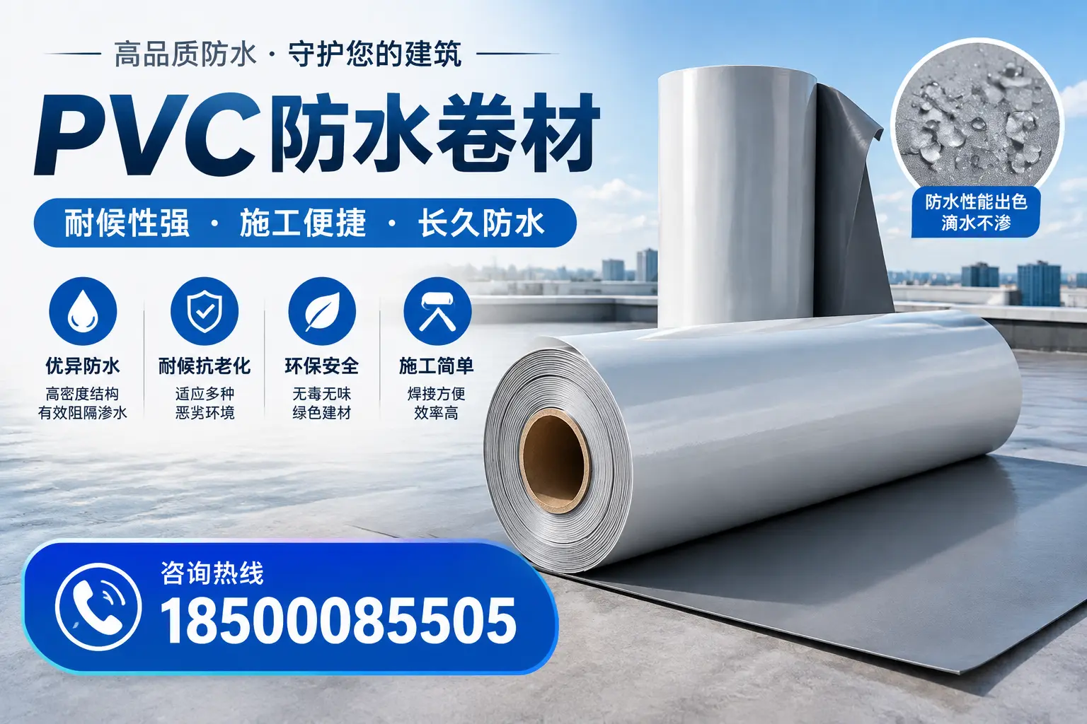 pvc防水卷材在葫芦岛的行业应用前景分析